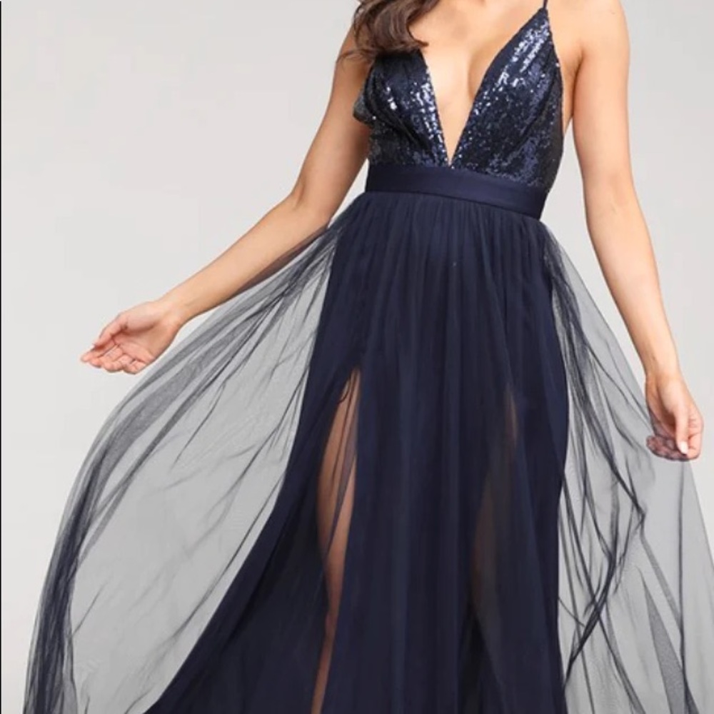 Navy blue Maxi dress